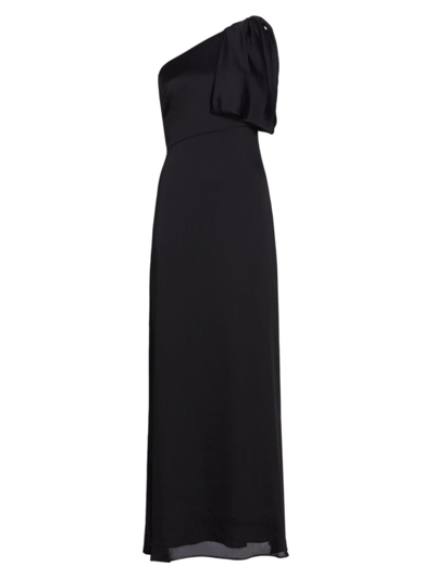 Shop Sachin & Babi Women's Chelsea One-shoulder Bow Gown In Black