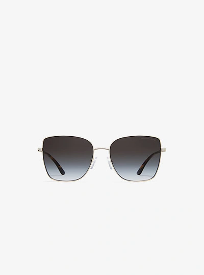 Shop Michael Kors Killarney Sunglasses In Gold