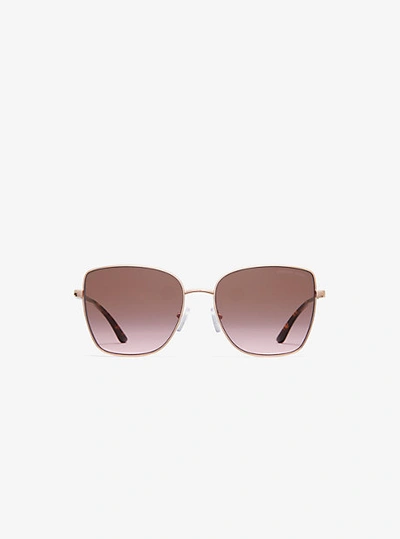 Shop Michael Kors Killarney Sunglasses In Rose Gold