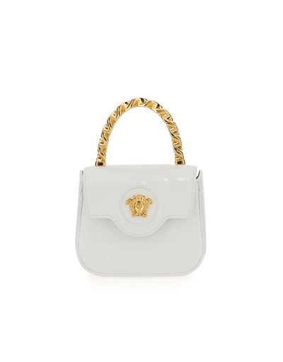 Shop Versace Designer Handbags Mini "the Jellyfish" Bag In White