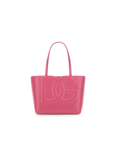 Shop Dolce & Gabbana Designer Handbags Small Shopping Bag In Pink