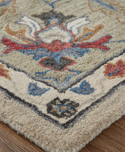 Feizy Rylan R8642 8' X 10' Area Rug In Gray,red