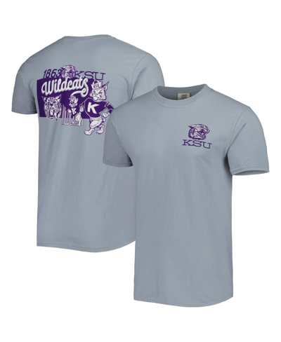 Shop Image One Men's Graphite Kansas State Wildcats Vault State Comfort T-shirt