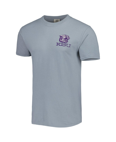 Shop Image One Men's Graphite Kansas State Wildcats Vault State Comfort T-shirt