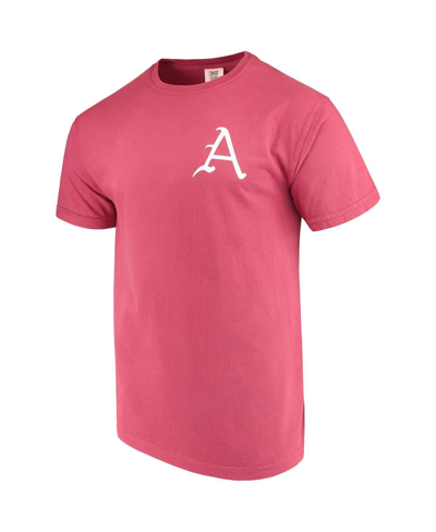 Shop Image One Men's Cardinal Arkansas Razorbacks Baseball Flag Comfort Colors T-shirt