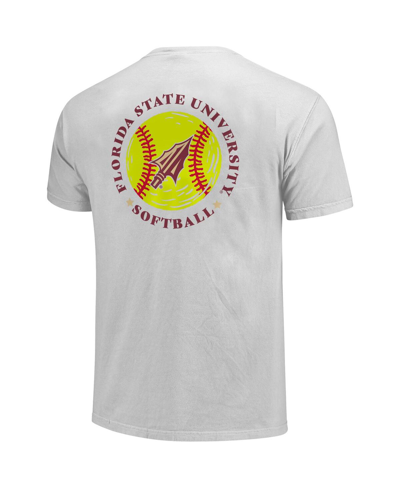 Shop Image One Men's White Florida State Seminoles Softball Seal T-shirt