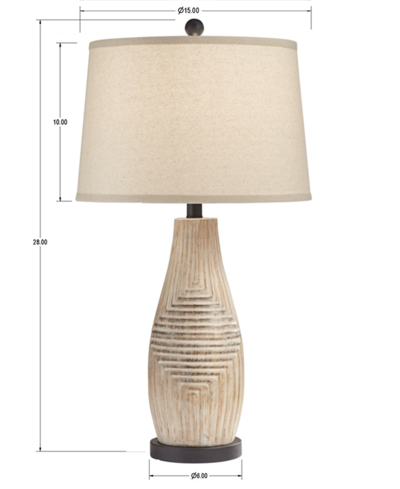 Shop Pacific Coast Togo Table Lamp In Beige-light Multi