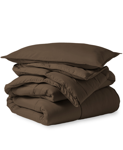 Shop Bare Home Down Alternative Comforter Set, Twin/twin Xl In Brown