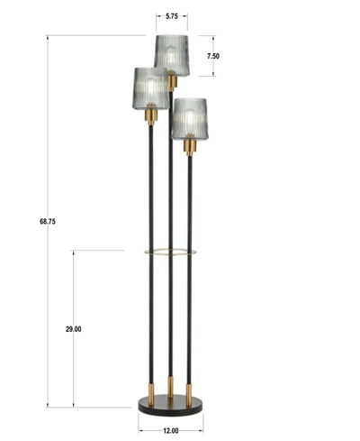 Shop Pacific Coast Roman Floor Lamp In Black