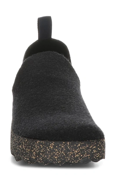 Asportuguesas Fly London Care Slip-on Sneaker In Black Tweed/ Felt
