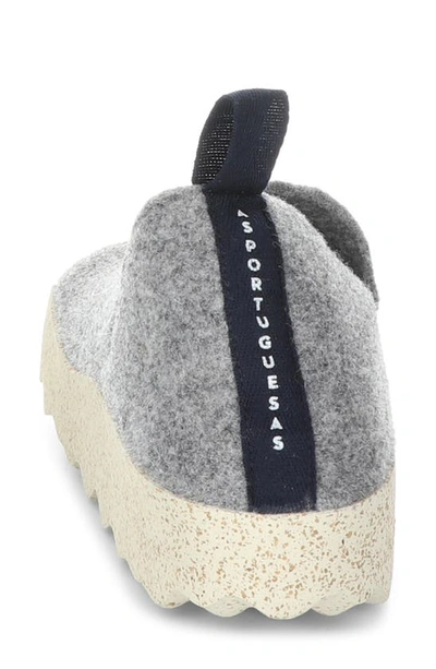 Shop Asportuguesas By Fly London Fly London City Slip-on In Concrete Tweed/ Felt