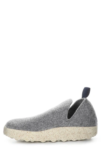 Shop Asportuguesas By Fly London Fly London City Slip-on In Concrete Tweed/ Felt