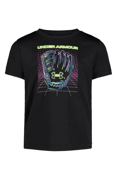 Under Armour Kids' Cyber Mitt Glow In Black