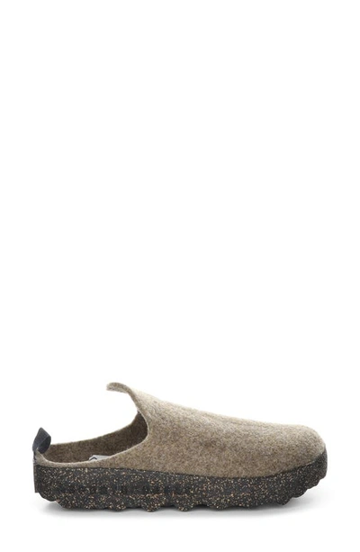 Shop Asportuguesas By Fly London Come Slip-on Sneaker Mule In Taupe Tweed/ Felt