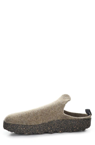 Shop Asportuguesas By Fly London Come Slip-on Sneaker Mule In Taupe Tweed/ Felt