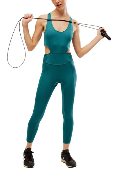 Shop Fp Movement Back It Up Jumpsuit In Dark Green