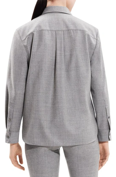 Theory Women's Classic Menswear Shirt In New Light Heather