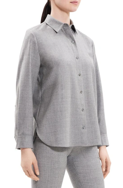 Theory Women's Classic Menswear Shirt In New Light Heather