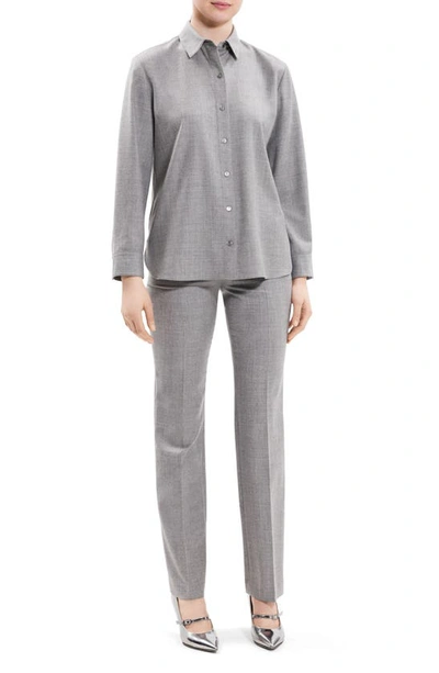 Theory Women's Classic Menswear Shirt In New Light Heather