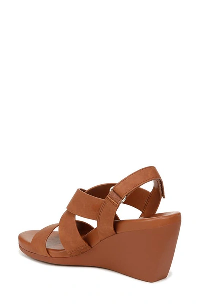 Shop Naturalizer Palmer Strappy Wedge Sandal In Brown Microsuede