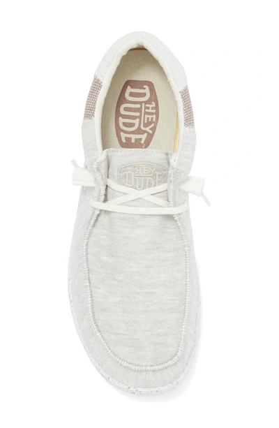 Shop Hey Dude Wally Stitch Slip-on Sneaker In Optic White