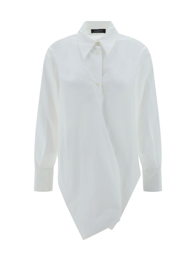 Shop Fabiana Filippi Shirt In Bianco Ottico