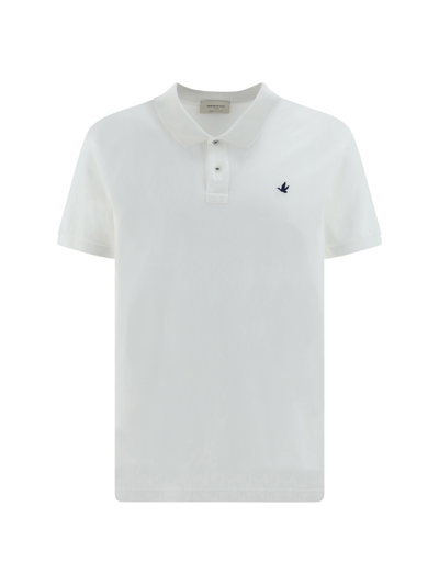 Shop Brooksfield Polo Shirt In White