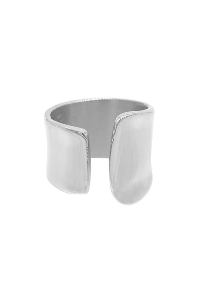 Shop Adornia Open Band Ring In Silver