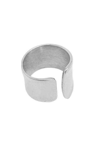 Shop Adornia Open Band Ring In Silver