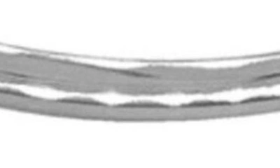 Shop Adornia Water Resistant Curved Bar Slider Bracelet In Silver