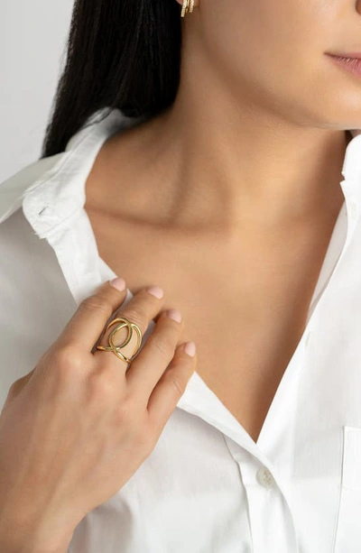 Shop Adornia Infinity Ring In Gold