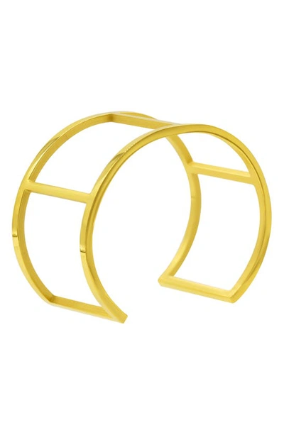 Shop Adornia Water Resistant Cuff Bracelet In Gold