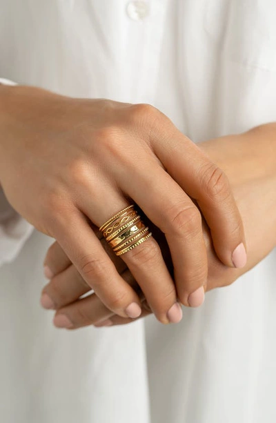 Adornia Stacked Ring In Gold