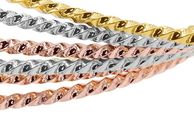 Shop Adornia Set Of 7 Bangle Bracelets In Multi