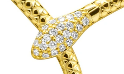 Adornia Crystal Snake Pendant Necklace In Gold