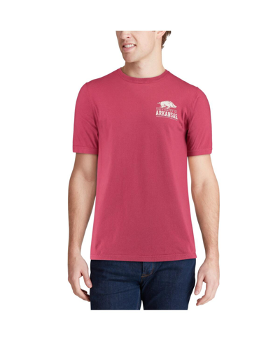 Shop Image One Men's Cardinal Arkansas Razorbacks Comfort Colors Campus Icon T-shirt