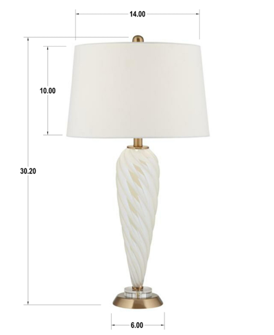 Shop Pacific Coast Spire Table Lamp In Pearlescent