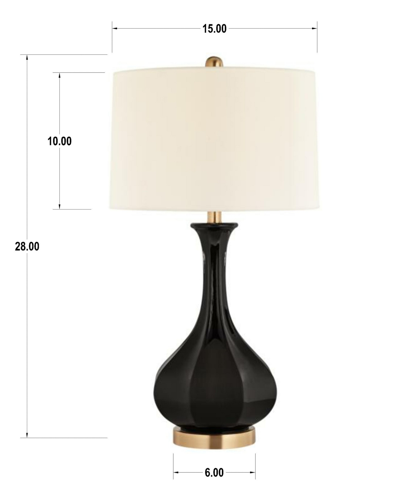 Shop Pacific Coast Bluesteel Table Lamp In Black