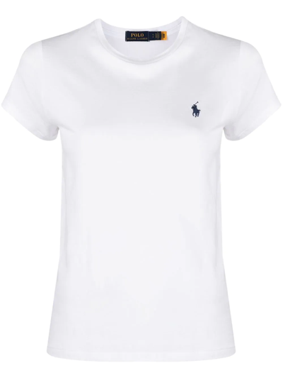 Shop Polo Ralph Lauren T-shirt Con Logo In White