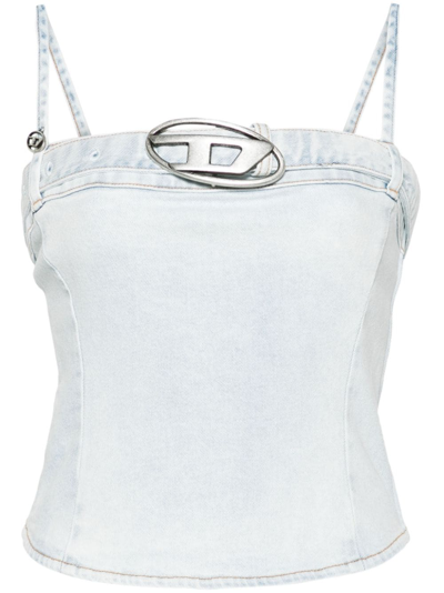 Shop Diesel De-lucy-s-top In Blue