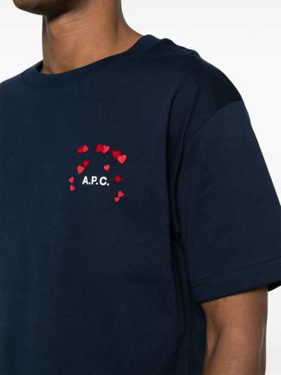 Shop Apc T-shirt Amo In Blue