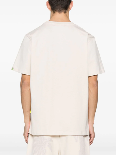 Shop Barrow T-shirt Unisex Con Stampa Orso In White