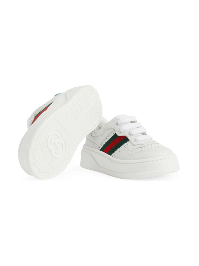 Shop Gucci Sneakers Con Dettaglio Web In White