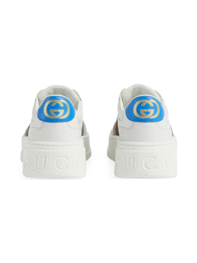 Shop Gucci Sneakers Con Dettaglio Web In White