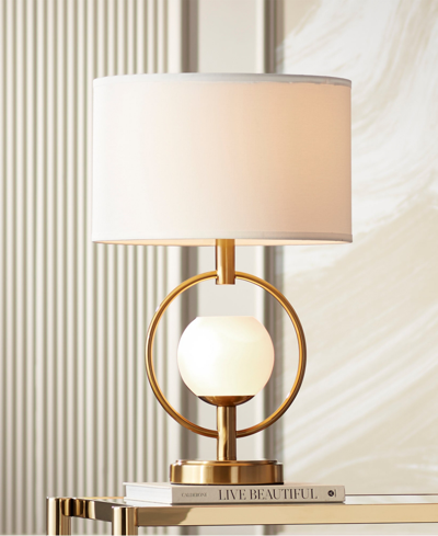 Shop Pacific Coast Galena Table Lamp In Warm Gold