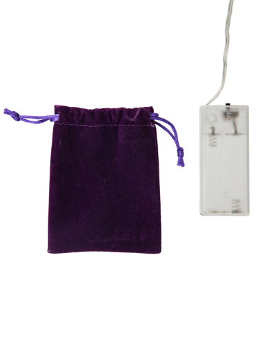 Glitzhome 21" H Lighted Mardi Gras Fleur-de-lis Berry Table Tree In Multi