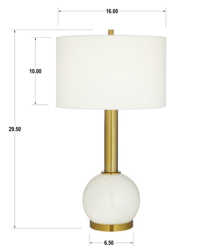 Shop Pacific Coast Empress Table Lamp In White