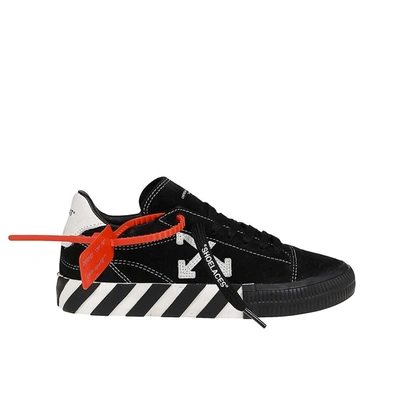 Shop Off-white Off White Suede Sneakers In Black