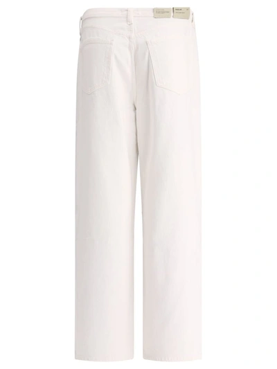 Shop Agolde "low Slung Baggy" Jeans In White