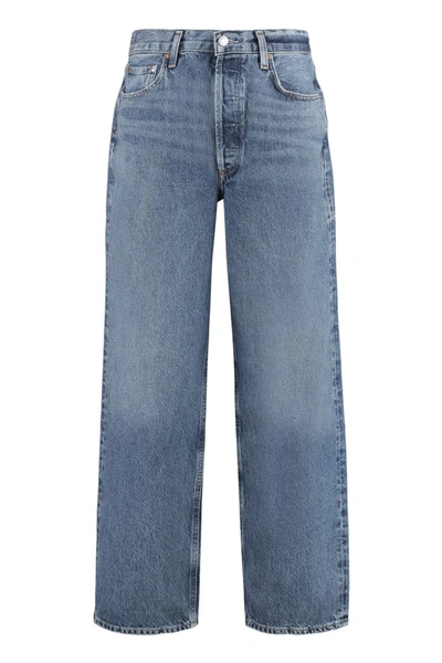 Shop Agolde Dara Baggy Jeans In Denim